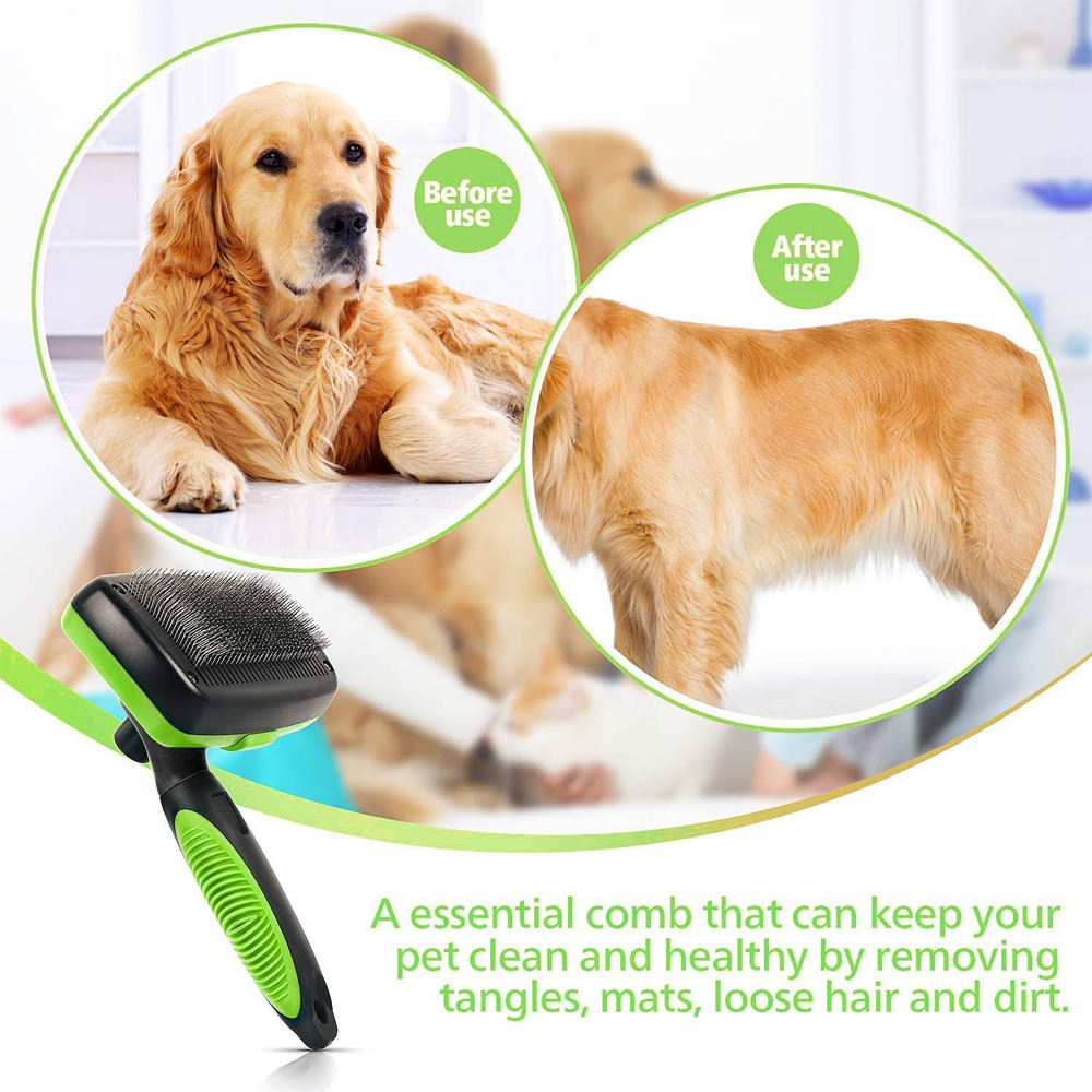 🐾 Self-Cleaning Pet Brush – Gentle, Easy Grooming for Happy Pets