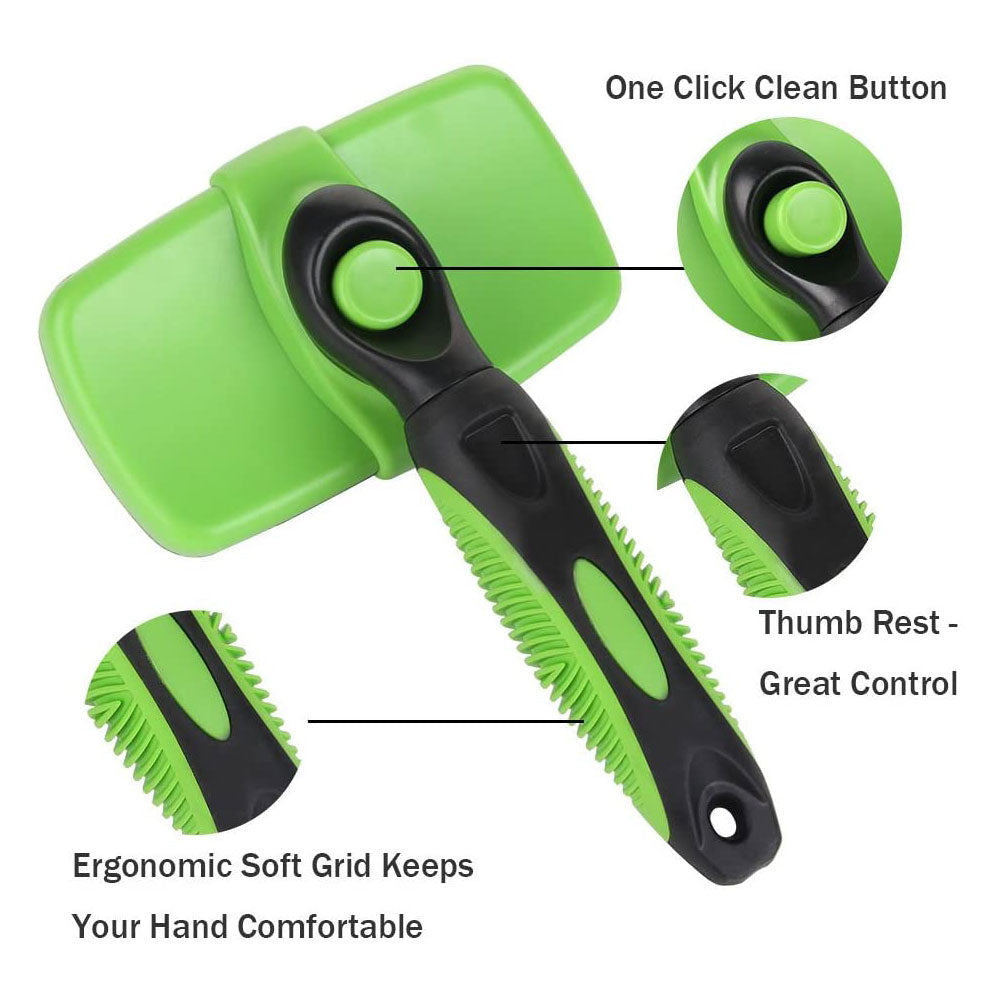 🐾 Self-Cleaning Pet Brush – Gentle, Easy Grooming for Happy Pets